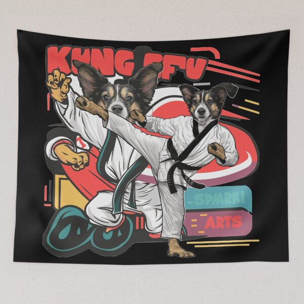 Aperçu de l'œuvre Chien Kungfu créée et vendue par Ocdawa.