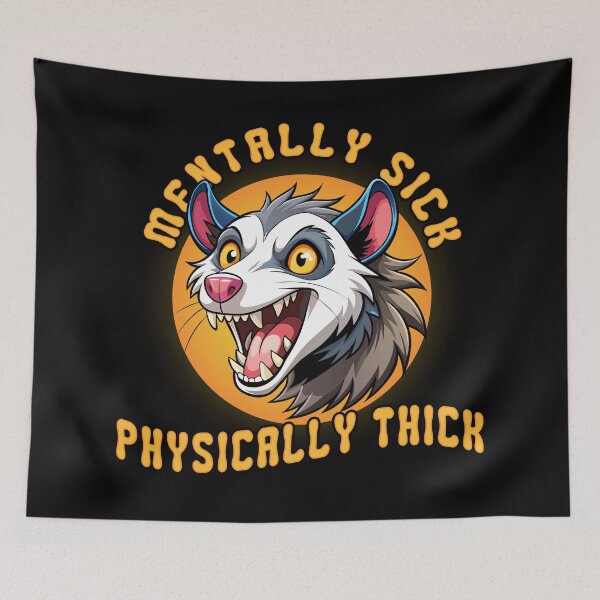 Item preview, Mentally sick, physically thick  designed and sold by onemoremask.