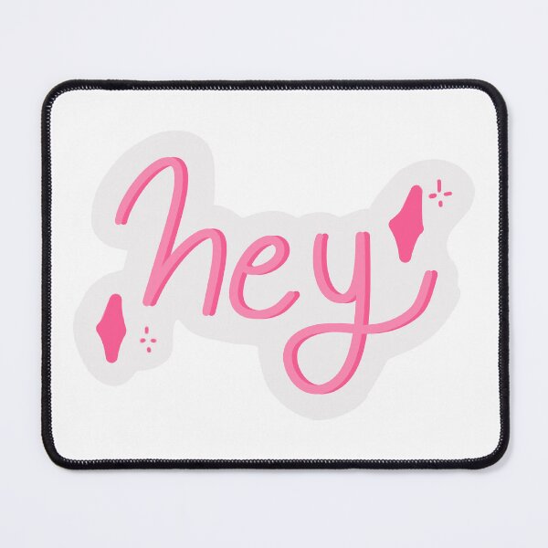 Item preview, hey lettering pink designed and sold by rocketgurl3000.
