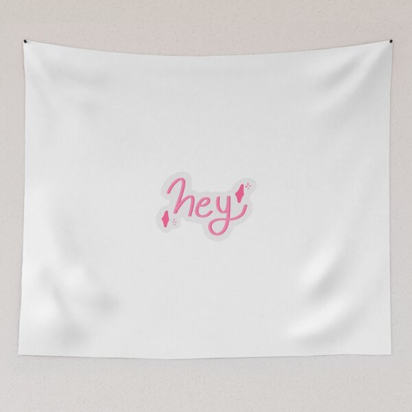 Item preview, hey lettering pink designed and sold by rocketgurl3000.