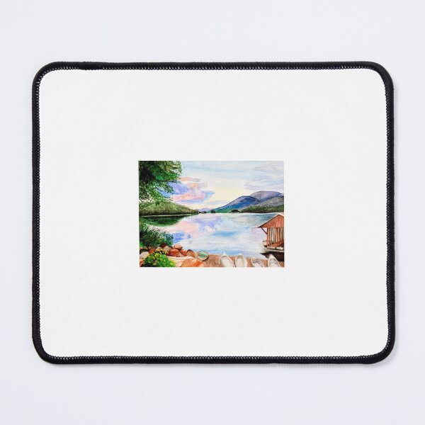 Item preview, Upstate New York Summer Lake in Watercolor designed and sold by sheag6.
