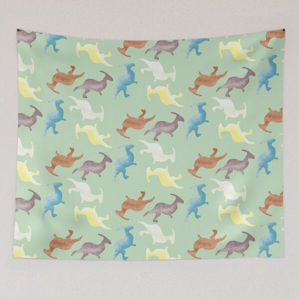 Item preview, Parasaurolophus Dinosaur Pattern (Green) designed and sold by BLAAAAASK.