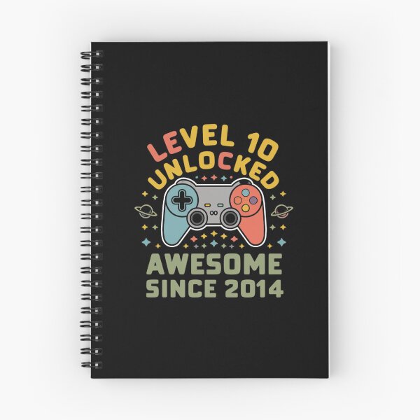 Item preview, level 10 unlocked awesome since 2014 designed and sold by first-shirt ⭐ ⭐ ⭐ ⭐ ⭐.