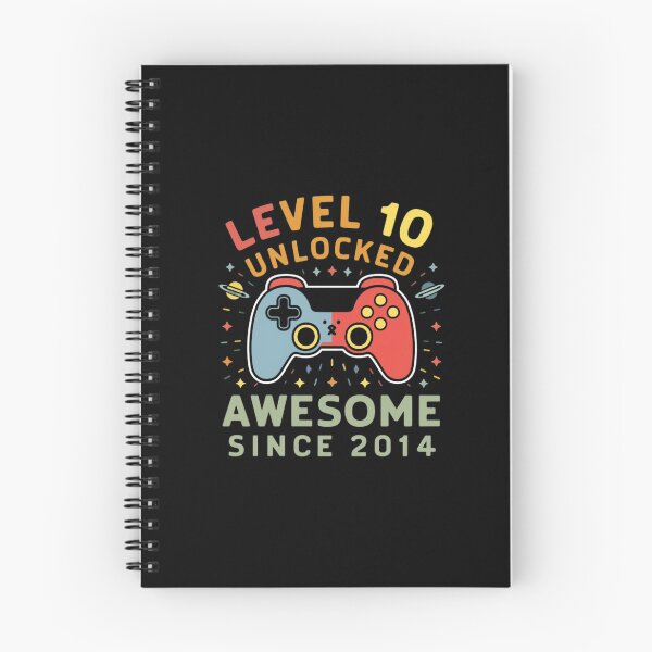Item preview, level 10 unlocked awesome since 2014 designed and sold by first-shirt ⭐ ⭐ ⭐ ⭐ ⭐.