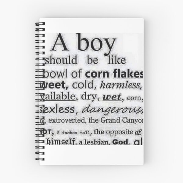 Item preview, a boy should be like a bowl of cornflakes designed and sold by kitchenstove69.