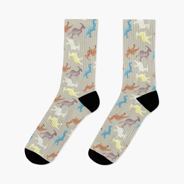 Item preview, Parasaurolophus Dinosaur Pattern (Fossil Tan) designed and sold by BLAAAAASK.