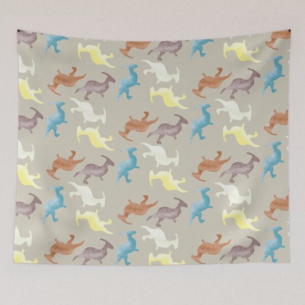 Item preview, Parasaurolophus Dinosaur Pattern (Fossil Tan) designed and sold by BLAAAAASK.