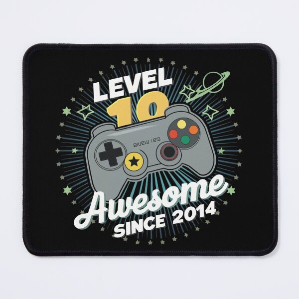 Item preview, level 10 unlocked awesome since 2014 designed and sold by first-shirt ⭐ ⭐ ⭐ ⭐ ⭐.