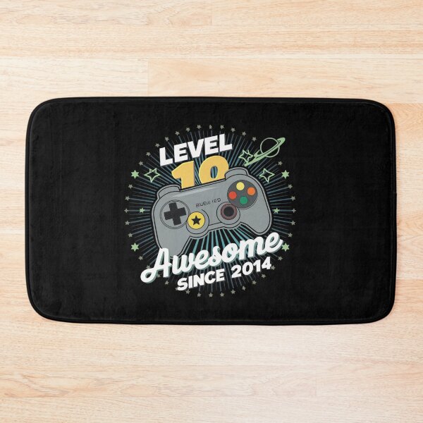 Item preview, level 10 unlocked awesome since 2014 designed and sold by first-shirt ⭐ ⭐ ⭐ ⭐ ⭐.