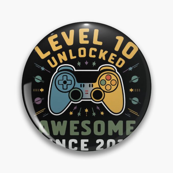 Item preview,  level 10 unlocked awesome since 2014 designed and sold by first-shirt ⭐ ⭐ ⭐ ⭐ ⭐.