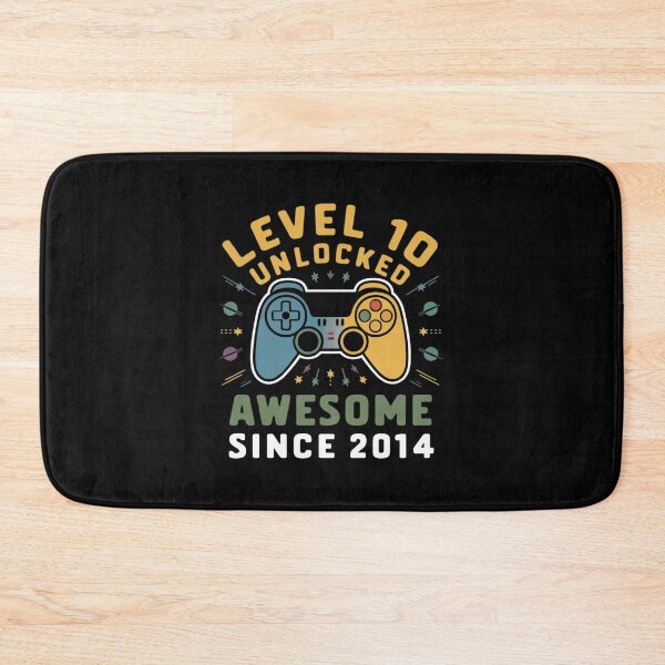 Item preview,  level 10 unlocked awesome since 2014 designed and sold by first-shirt ⭐ ⭐ ⭐ ⭐ ⭐.