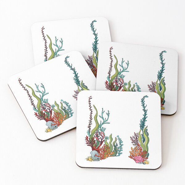 Item preview, Watercolor illustrations of algae. Ocean Seaweed Plant designed and sold by Anastasiia Yurevych.