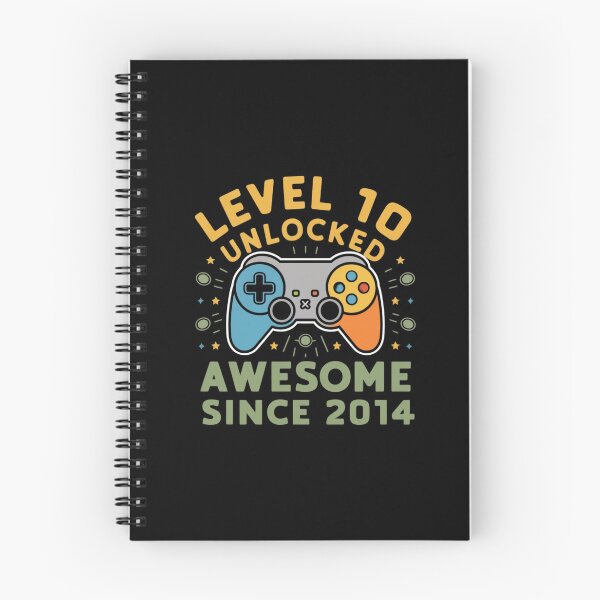 Item preview,  level 10 unlocked awesome since 2014 designed and sold by first-shirt ⭐ ⭐ ⭐ ⭐ ⭐.