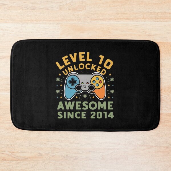 Item preview,  level 10 unlocked awesome since 2014 designed and sold by first-shirt ⭐ ⭐ ⭐ ⭐ ⭐.