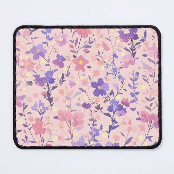 Aperçu de l'œuvre Motif floral violet rose créée et vendue par CulturalVibes.