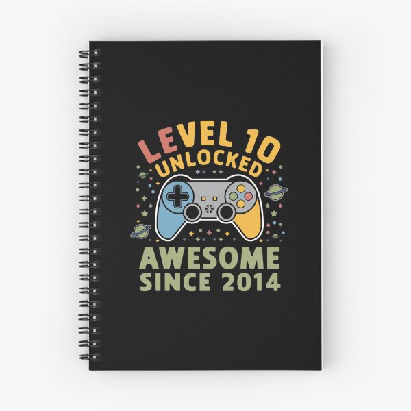 Item preview,  level 10 unlocked awesome since 2014 designed and sold by first-shirt ⭐ ⭐ ⭐ ⭐ ⭐.
