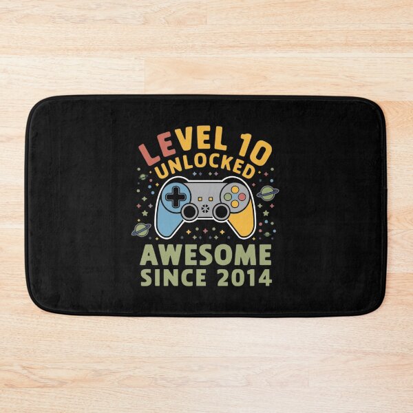 Item preview,  level 10 unlocked awesome since 2014 designed and sold by first-shirt ⭐ ⭐ ⭐ ⭐ ⭐.