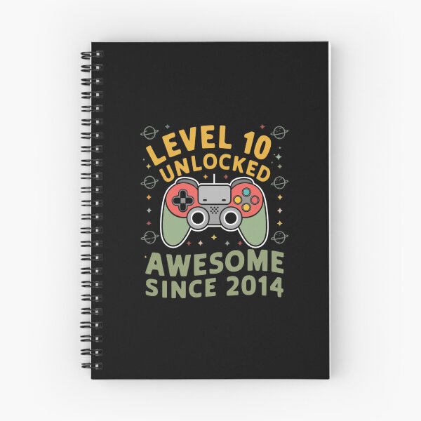 Item preview, level 10 unlocked awesome since 2014 designed and sold by first-shirt ⭐ ⭐ ⭐ ⭐ ⭐.