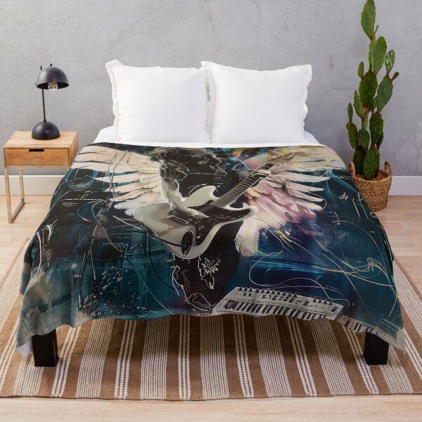 Item preview, Surreal Guitar Angel Artwork - Heavenly Rock Music Fantasy designed and sold by Mystikos Art.