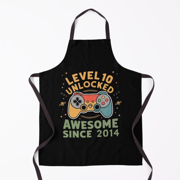 Item preview, level 10 unlocked awesome since 2014 designed and sold by first-shirt ⭐ ⭐ ⭐ ⭐ ⭐.