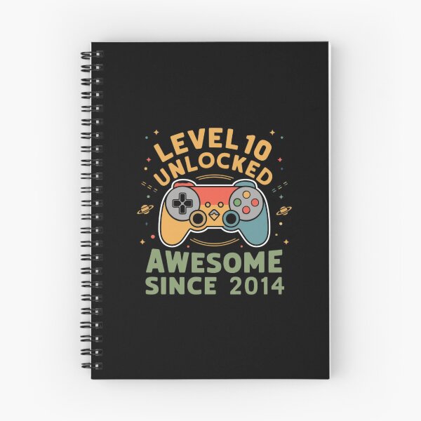 Item preview, level 10 unlocked awesome since 2014 designed and sold by first-shirt ⭐ ⭐ ⭐ ⭐ ⭐.