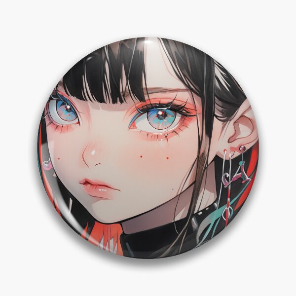 Item preview, Vivid Expressive Gaze Anime Girl designed and sold by bubblegoth.