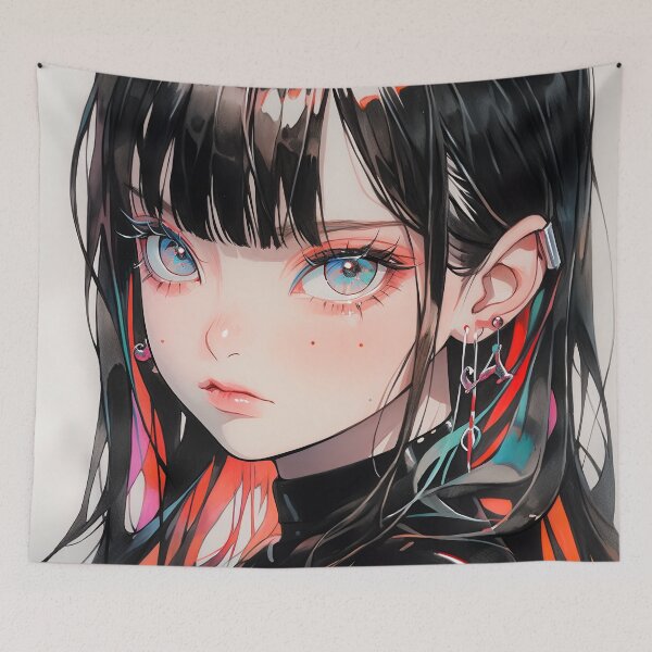 Item preview, Vivid Expressive Gaze Anime Girl designed and sold by bubblegoth.