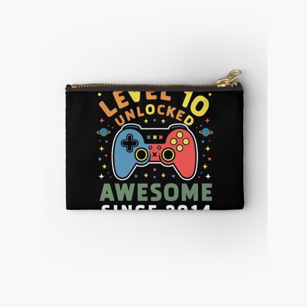 Item preview, level 10 unlocked awesome since 2014 designed and sold by first-shirt ⭐ ⭐ ⭐ ⭐ ⭐.