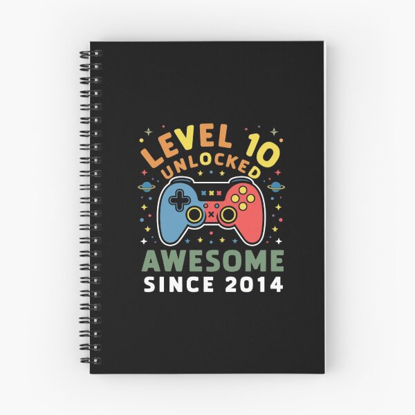 Item preview, level 10 unlocked awesome since 2014 designed and sold by first-shirt ⭐ ⭐ ⭐ ⭐ ⭐.