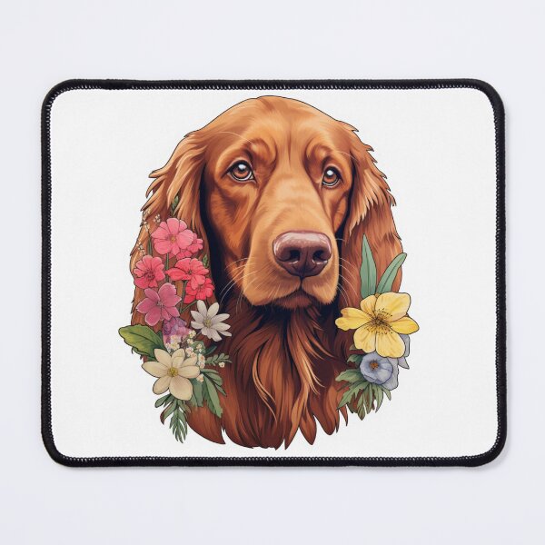 Item preview, Cute Flower Irish Setter Mom Dad Guardian Angel Best Friend Doggie Paw designed and sold by SMARTKIT  DESIGNAGENCY.