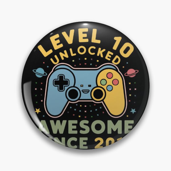 Item preview,  level 10 unlocked awesome since 2014 designed and sold by first-shirt ⭐ ⭐ ⭐ ⭐ ⭐.