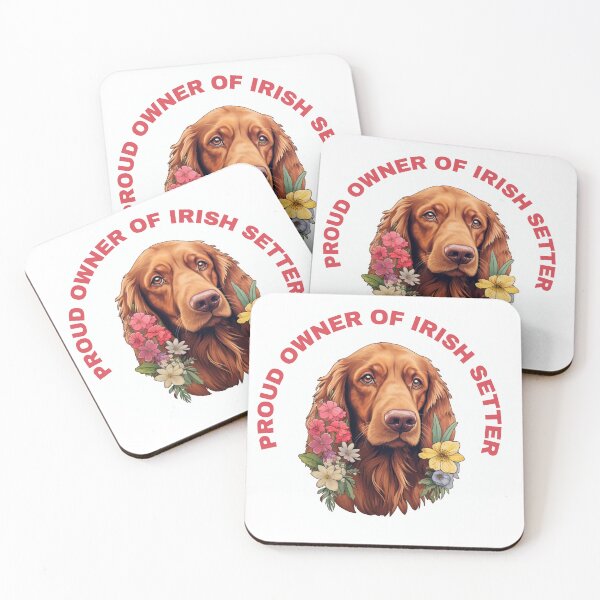 Item preview, Cute Flower Irish Setter Mom Dad Guardian Angel Best Friend Doggie Paw designed and sold by SMARTKIT  DESIGNAGENCY.