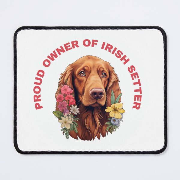 Item preview, Cute Flower Irish Setter Mom Dad Guardian Angel Best Friend Doggie Paw designed and sold by SMARTKIT DESIGNAGENCY.