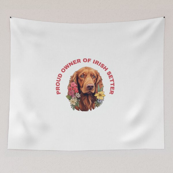 Item preview, Cute Flower Irish Setter Mom Dad Guardian Angel Best Friend Doggie Paw designed and sold by SMARTKIT  DESIGNAGENCY.