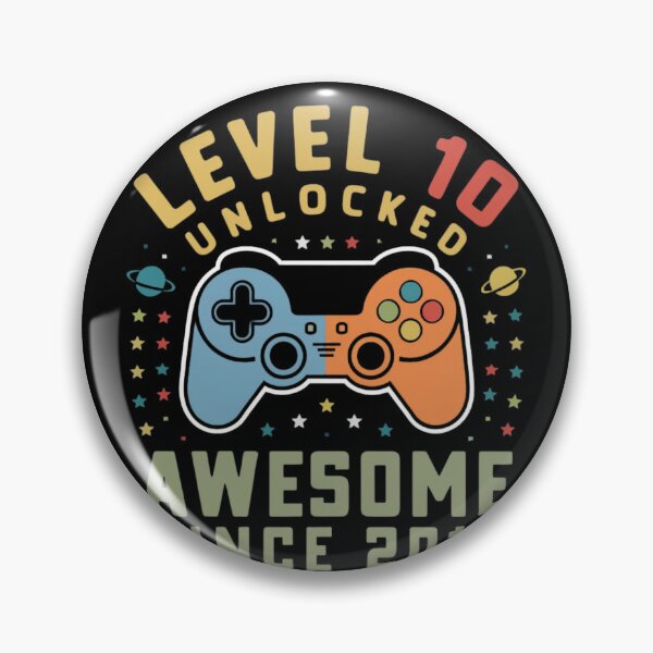 Item preview,  level 10 unlocked awesome since 2014 designed and sold by first-shirt ⭐ ⭐ ⭐ ⭐ ⭐.