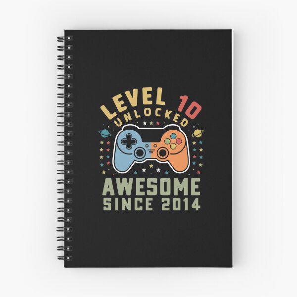 Item preview,  level 10 unlocked awesome since 2014 designed and sold by first-shirt ⭐ ⭐ ⭐ ⭐ ⭐.