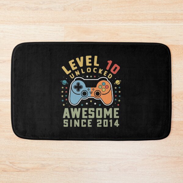 Item preview,  level 10 unlocked awesome since 2014 designed and sold by first-shirt ⭐ ⭐ ⭐ ⭐ ⭐.