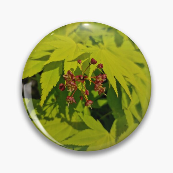 Item preview, Green Japanese Maple Leaves and Red Flower designed and sold by Gaboro.