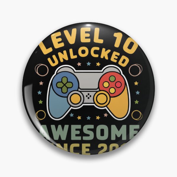 Item preview,  level 10 unlocked awesome since 2014 designed and sold by first-shirt ⭐ ⭐ ⭐ ⭐ ⭐.