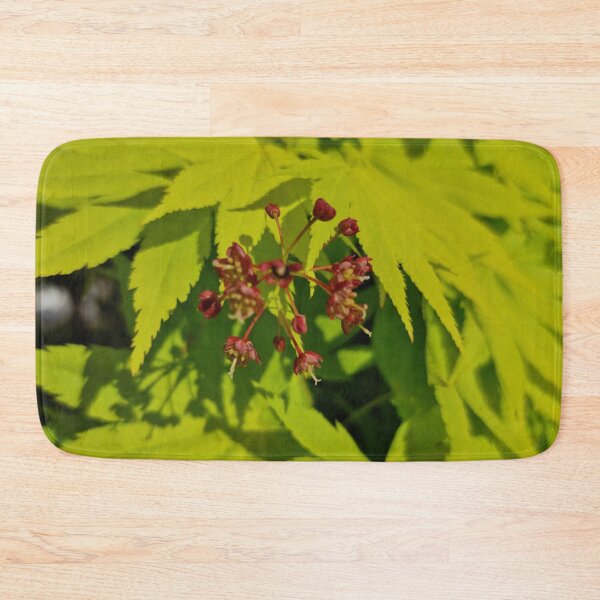Item preview, Green Japanese Maple Leaves and Red Flower designed and sold by Gaboro.