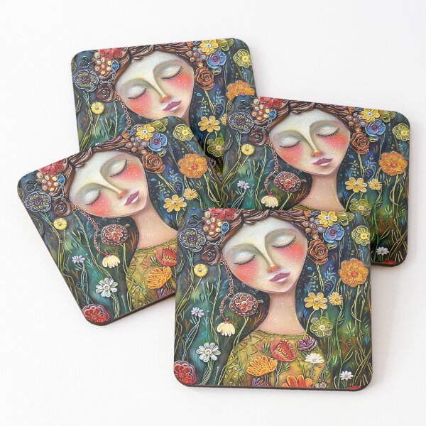 Item preview, A Girl With Flowers in Her Hair designed and sold by Repetra.