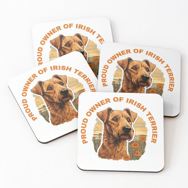 Item preview, Cute Flower Irish Terrier Mom Dad Guardian Angel Best Friend Doggie Paw designed and sold by SMARTKIT  DESIGNAGENCY.