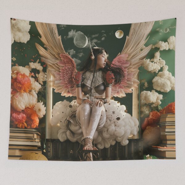 Item preview, K-Pop Celestial Angel - Surreal Pop Art designed and sold by Mystikos Art.