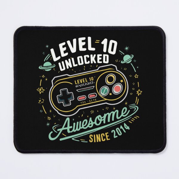 Item preview,  level 10 unlocked awesome since 2014 designed and sold by first-shirt ⭐ ⭐ ⭐ ⭐ ⭐.