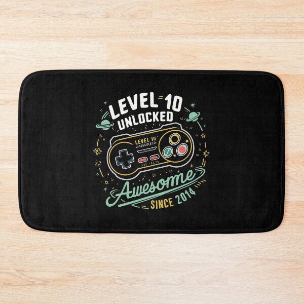 Item preview,  level 10 unlocked awesome since 2014 designed and sold by first-shirt ⭐ ⭐ ⭐ ⭐ ⭐.