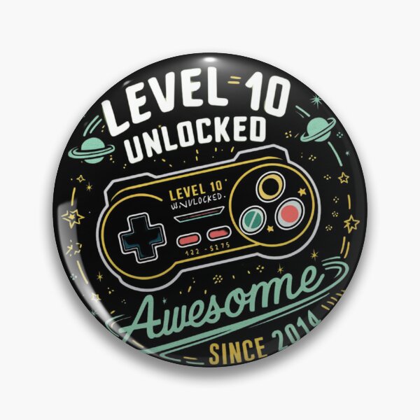 Item preview,  level 10 unlocked awesome since 2014 designed and sold by first-shirt ⭐ ⭐ ⭐ ⭐ ⭐.