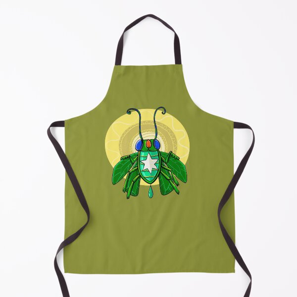 Item preview, green scarab beetle with a golden disc designed and sold by duxpavlic.