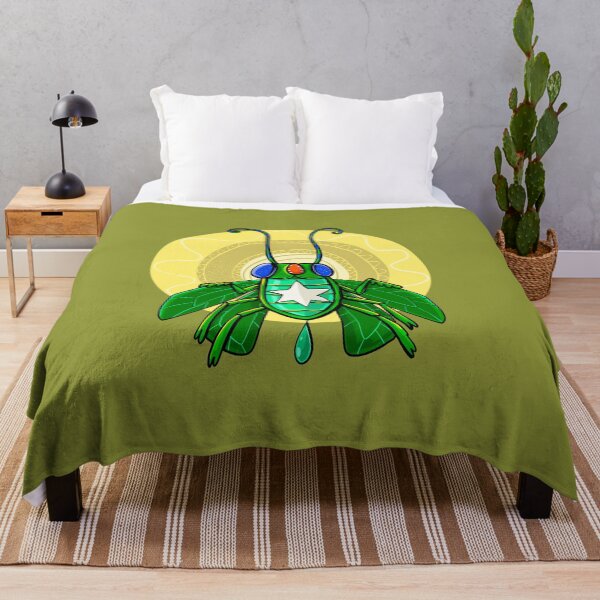 Item preview, green scarab beetle with a golden disc designed and sold by duxpavlic.
