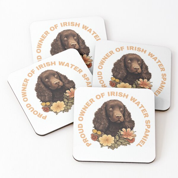Item preview, Cute Flower Irish Water Spaniel Mom Dad Guardian Angel Best Friend Doggie Paw designed and sold by SMARTKIT  DESIGNAGENCY.
