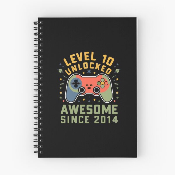 Item preview,  level 10 unlocked awesome since 2014 designed and sold by first-shirt ⭐ ⭐ ⭐ ⭐ ⭐.